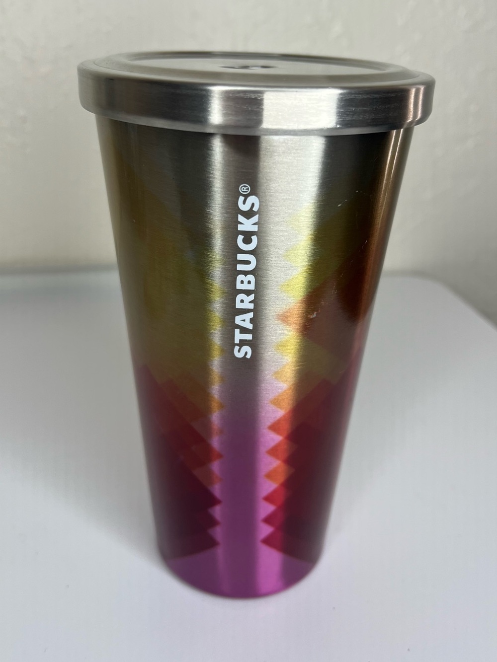 Starbucks 2014 Summer Sunsets Diamond Tumbler 16 oz